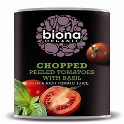 Biona Organic Chopped Tomatoes with Fresh Basil 400g