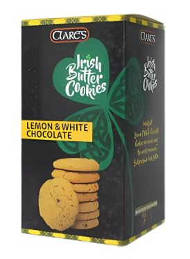 Clare's Irish Butter Cookies, Lemon & White Chocolate Flavour