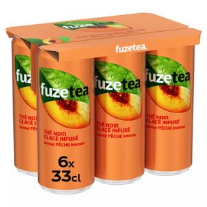 FuzeTea Intense Peach Iced Tea 6x33cll