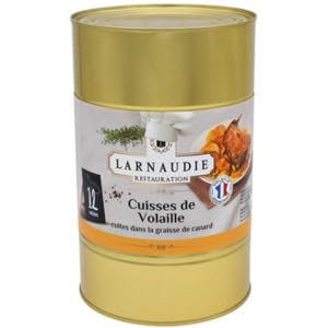 Larnaudie Restauration Cuisses de Volaille Cuites Dans La Graisse de Canard (x12) 3.80Kg