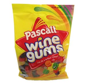 Pascall Wine Gums, Fruity Chewy Sweets, 180g