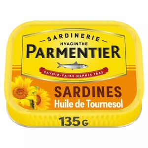 Parmentier Sardines in Sunflower Oil, 135g