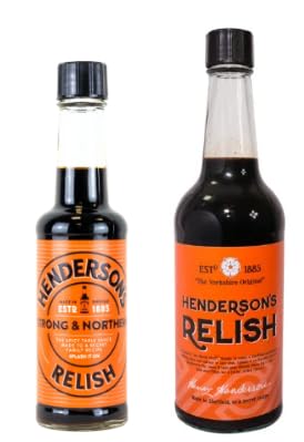 Henderson's Relish, The Yorkshire Original, Est 1885, Strong & Northern, 2 Bottle Pack - 142ml/284ml