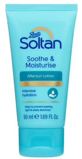 Soltan Soothe & Moisturise Aftersun Lotion, Intensive Hydration, Helps Prevent Peeling, 50ml