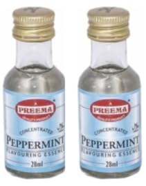 Preema Concentrated Peppermint Flavouring Essence, 28ml, Pack of 2