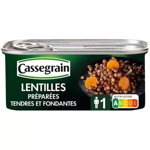 Cassegrain Lentils cooked with Carrots (1/4) 200ml