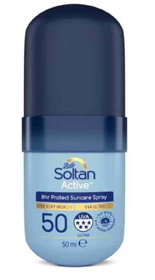 Soltan Active 8hr Protect Suncare Spray, SPF 50, UVA Ultra, 50ml