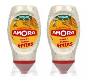 Amora Sauce Pommes Frites, French Fries Dipping Sauce, Pack of 2 Bottles
