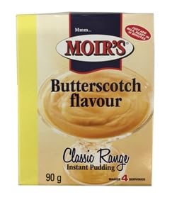 Moir's Butterscotch Flavour Instant Pudding, Classic Range, 90g, Makes 4 Servings