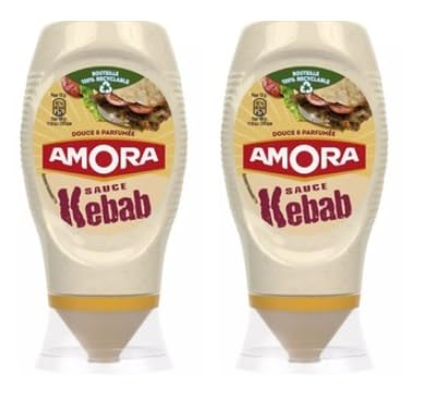 AMORA Sauce Kebab, Douce & Parfumée, Pack of 2, Squeeze Bottle