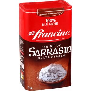 Francine Farine de Sarrasin, 100% Blé Noir, Multi-Usages, 1kg