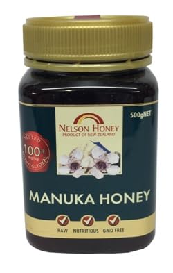 Nelson Honey Manuka Honey Multifloral, Raw, GMO Free, 100+ MGO, 500g