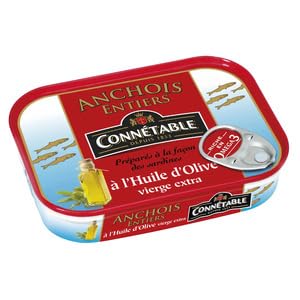 Connetable Anchois Entiers a l’Huile d’Olive 100g