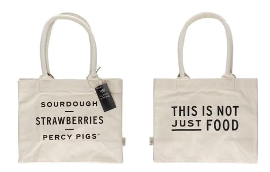 M&S Canvas Reusable Tote Bag