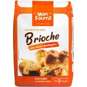 Mon Fournil Brioche Preparation Mix with Baking Yeast, for Hand or Bread Machine Use