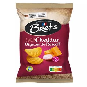 Brets Chips Saveur Cheddar et Oignon de Roscoff 125g