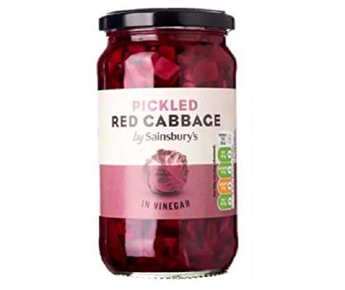 Sainsbury's Pickled Red Cabbage in Vinegar 465g - Red cabbage pickled in spirit vinegar.