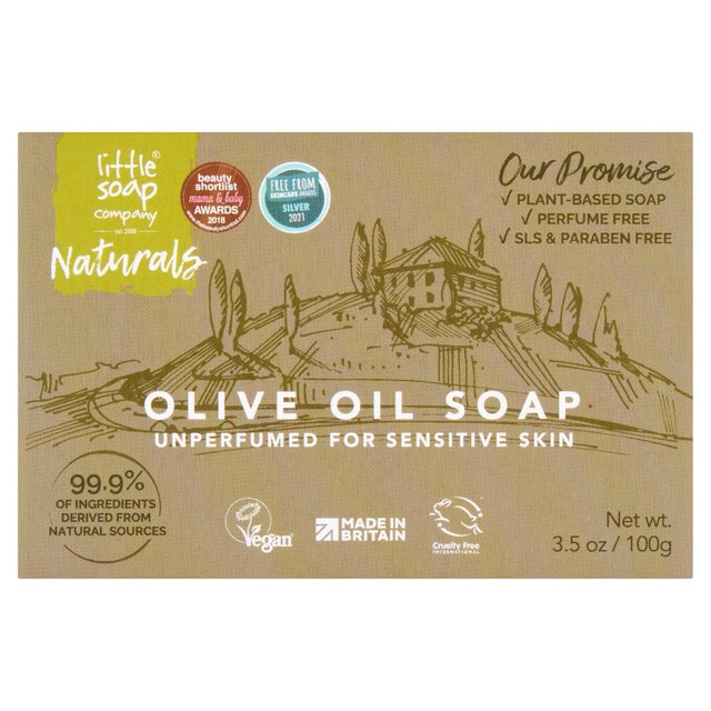 Little Soap Company Olive Oil Soap Bar - Unscented, 100g