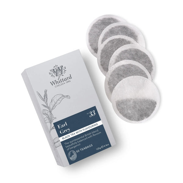 Whittard Earl Grey 50 Traditional Teabags, 125g