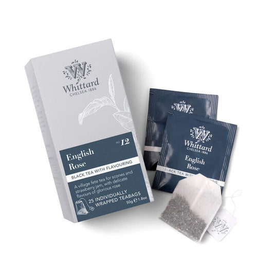 Whittard Tea Discoveries English Rose 25 Individually Wrapped Teabags