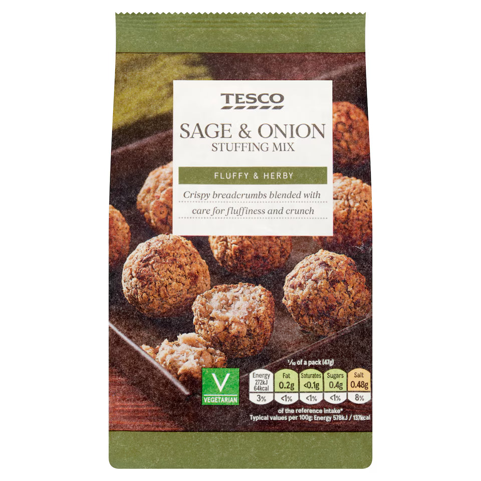 Tesco Sage & Onion Stuffing Mix, 170g
