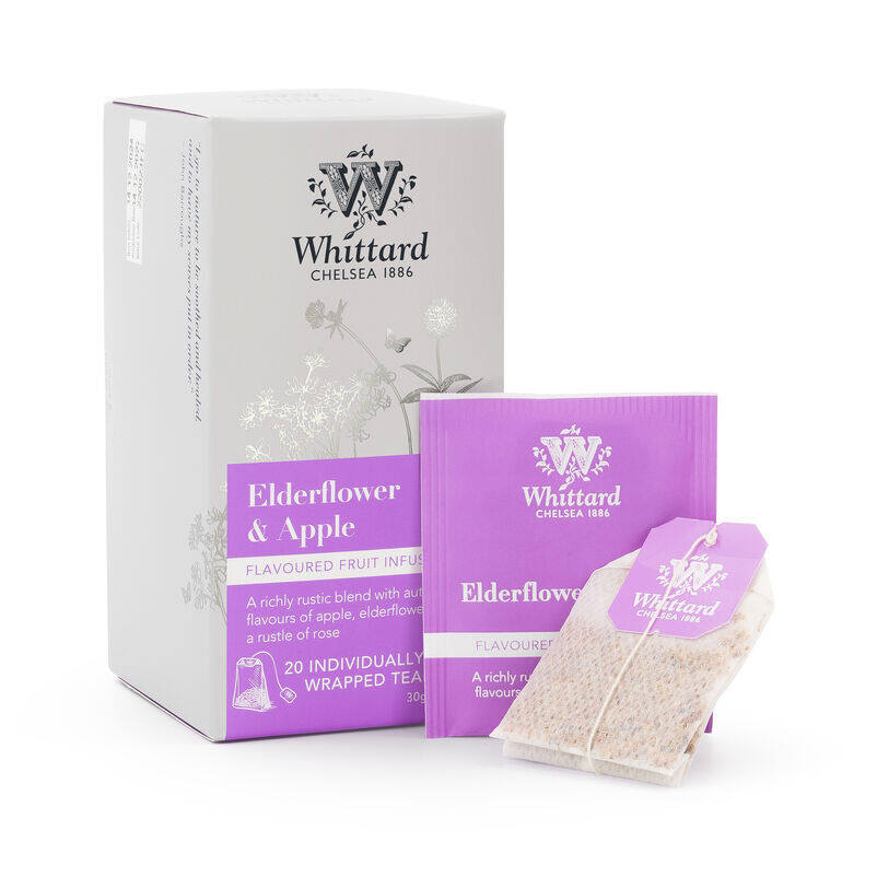 Whittard Elderflower & Apple 20 Individually Wrapped Teabags
