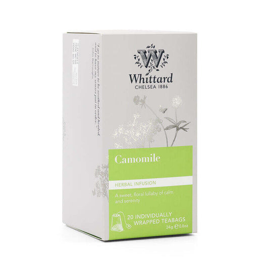 Whittard  Organic Camomile 20 Individually Wrapped Teabags