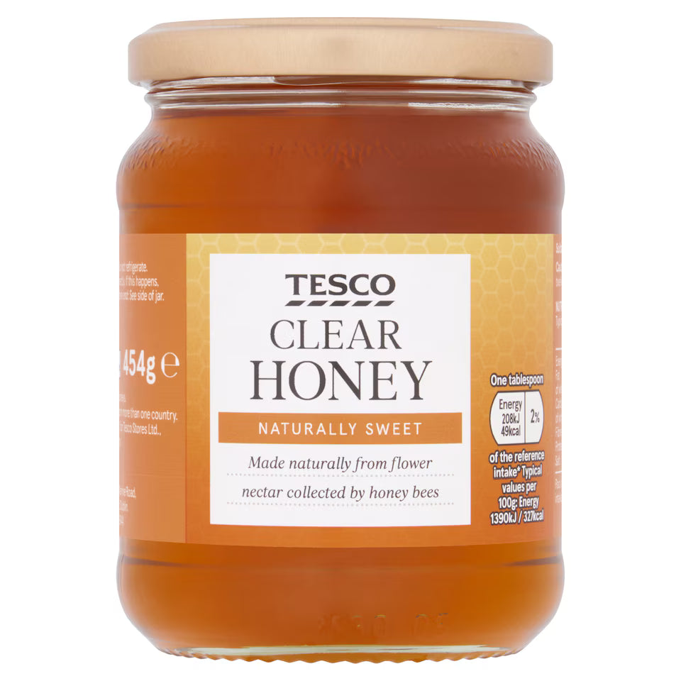 Tesco Clear Honey, 454g