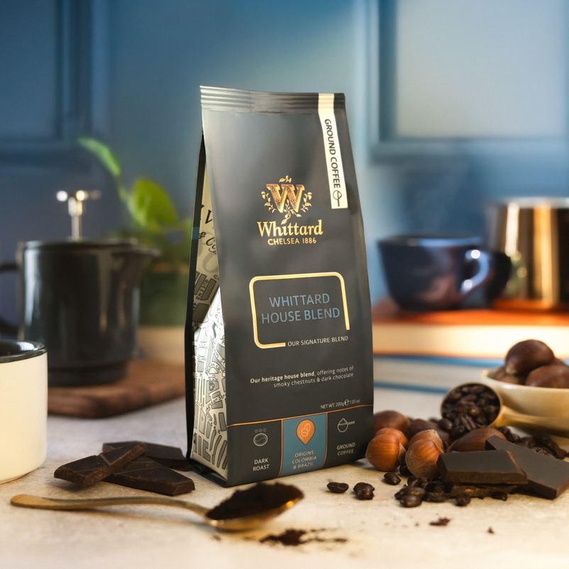 Whittard House Blend Ground Coffee Valve Pack,  200g