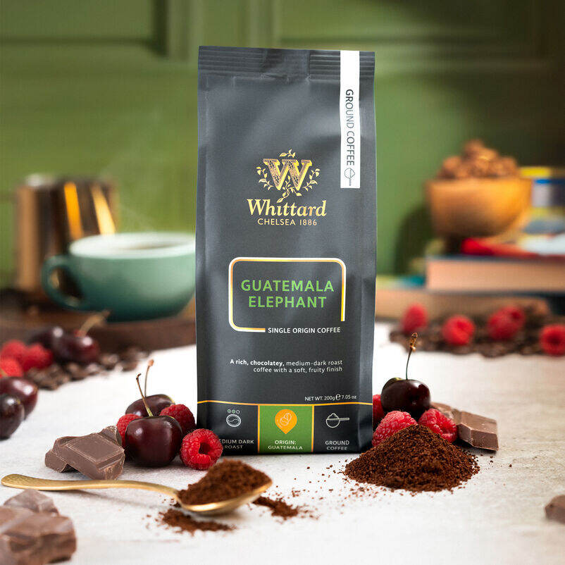 Whittard Guatemala Elephant Ground Coffee Valve Pack,  200g