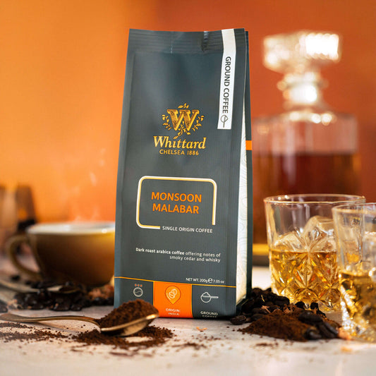 Whittard Monsoon Malabar Ground Coffee Valve Pack, 200g