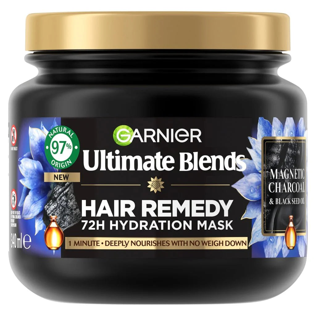 Garnier Ultimate Blends Charcoal Hair Remedy Mask 340ml