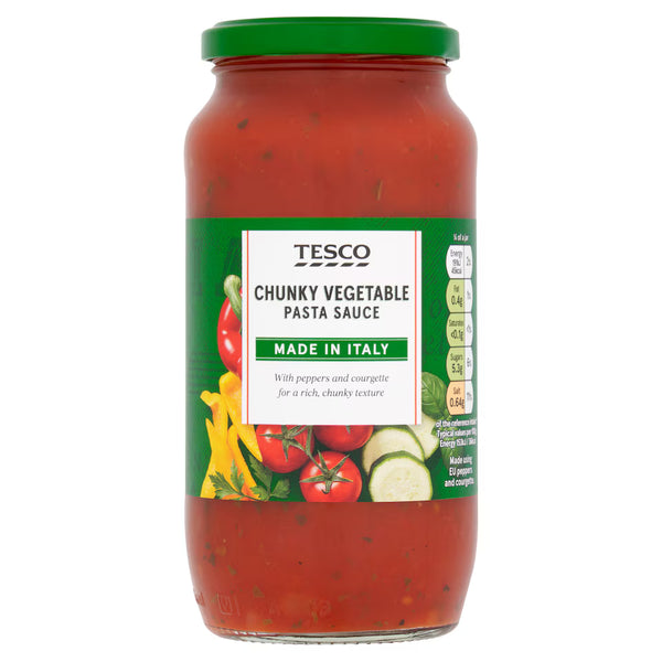 Tesco Chunky Vegetable Pasta Sauce, 500g