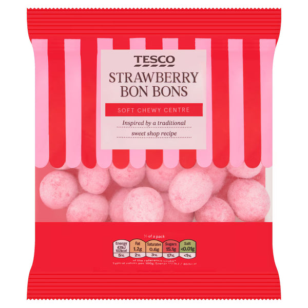 Tesco Strawberry Bon Bons, 175g