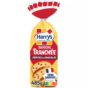 Harrys Brioche Tranchee Et Pepites De Chocolat 500g