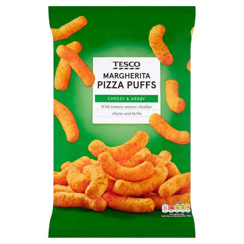 Tesco Margherita Pizza Puffs, 125g