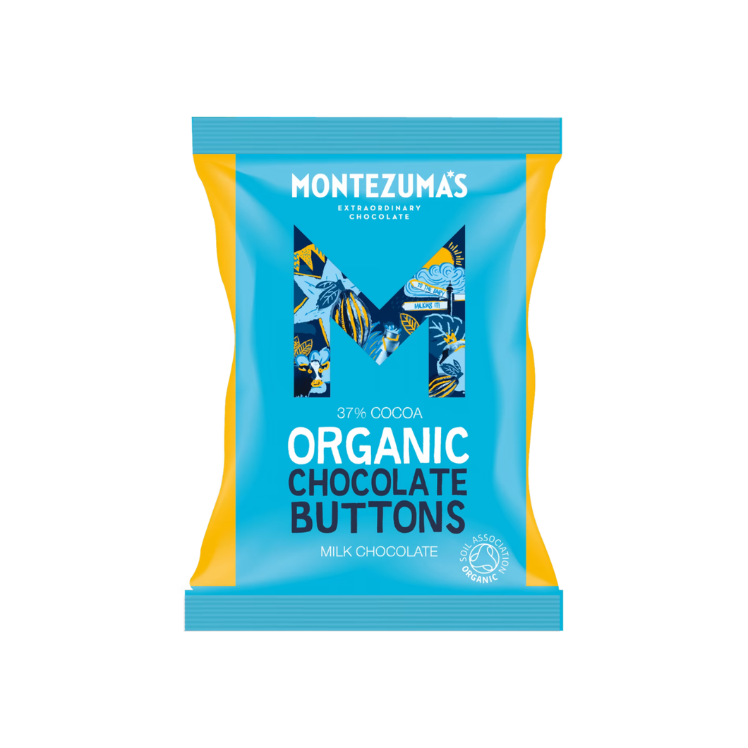 Montezuma's Organic 37% Cocoa Milk Chocolate Buttons 120g