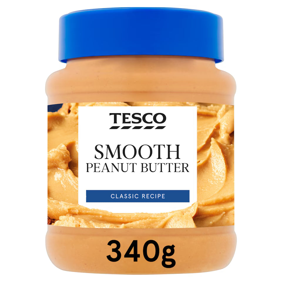 Tesco Smooth Peanut Butter, 340g