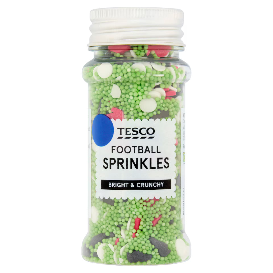 Tesco Football Sprinkles, 75g