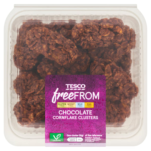 Tesco Free From Chocolate Cornflake Clusters, 160g