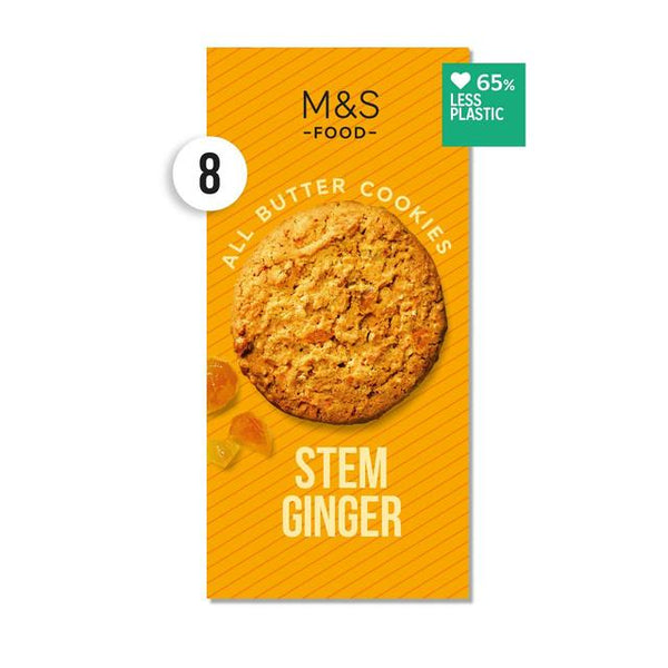 All Butter Stem Ginger Cookies, 200g