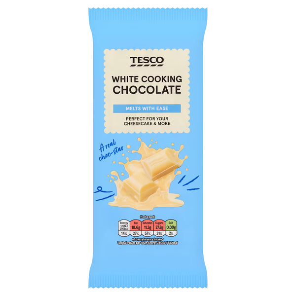Tesco White Cooking Chocolate, 150g