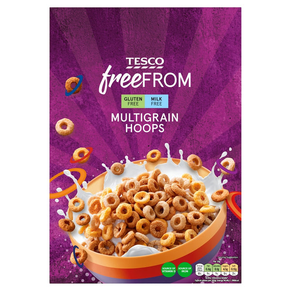 Tesco Free From Multigrain Hoops, 300g