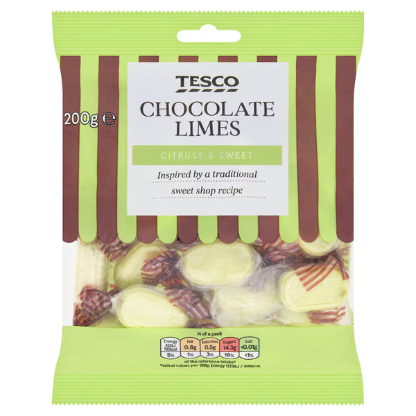 Tesco Chocolate Limes, 200g