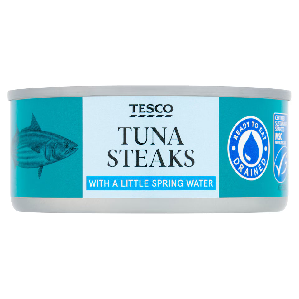 Tesco Tuna Steaks with a Little Spring Water, 110g