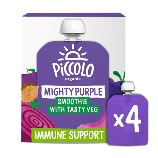 Piccolo Organic Mighty Purple Smoothie, 4x90g