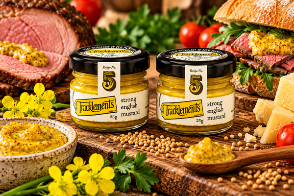 Tracklements Strong English Mustard Mini  25g - Pack of 2