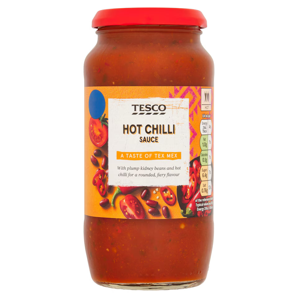 Tesco Hot Chilli Sauce, 500g