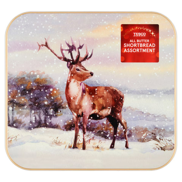 Tesco Shortbread Assortment Tin 500G