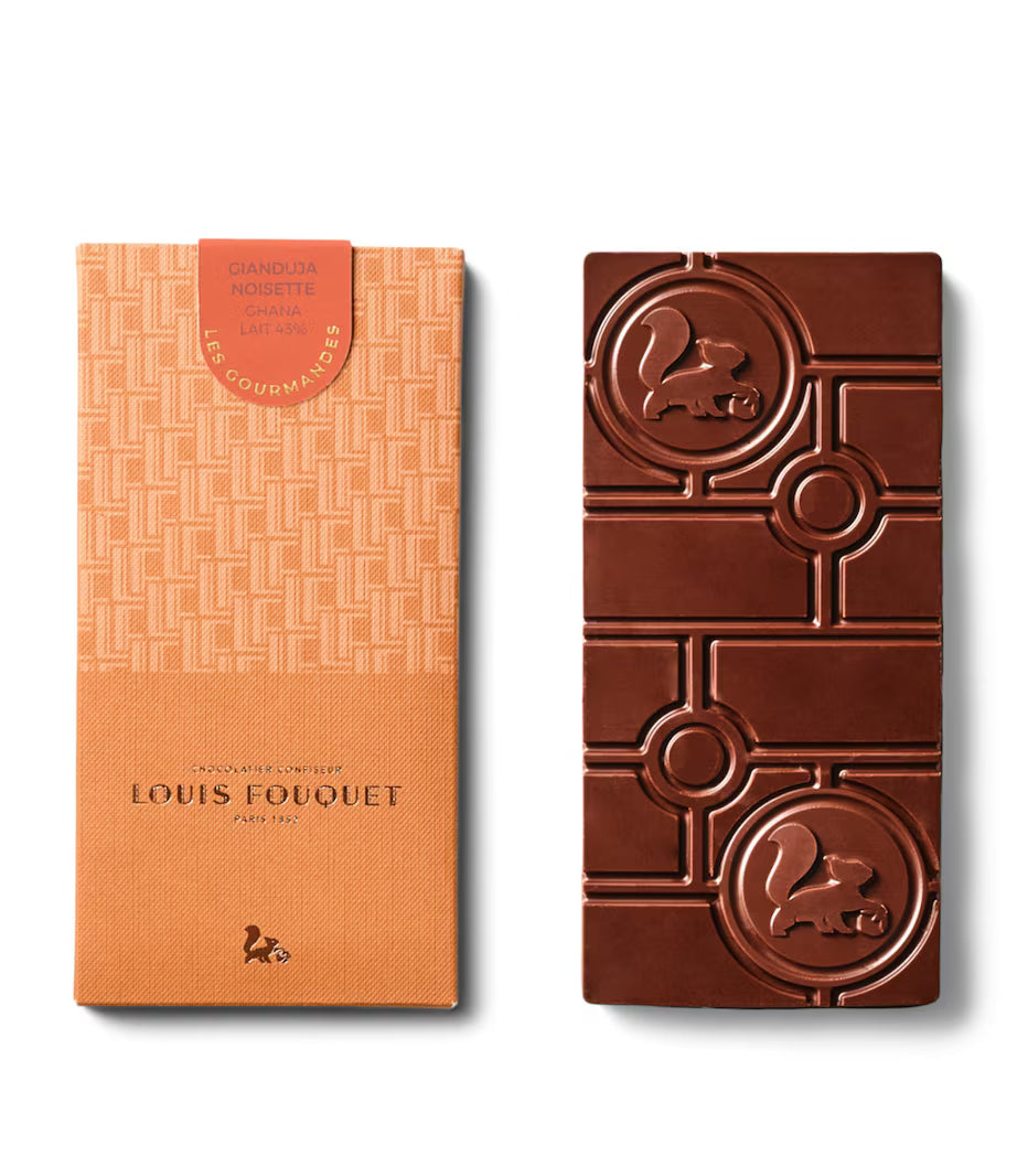 Louis Fouquet Hazelnut Gianduja Chocolate Bar 120g